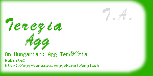 terezia agg business card